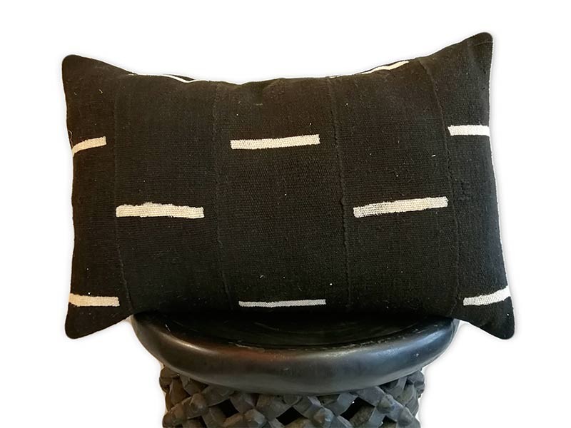 Lumbar Cushion Cover 60 x 40cm /24" x 16" Black and White Lumbar Cushion Cover 60 x 40cm /24" x 16" Black and White